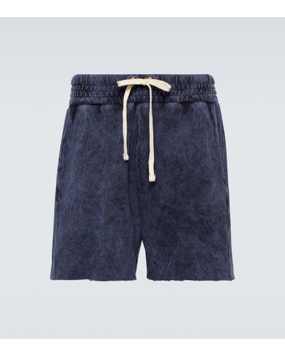 Les Tien Shorts aus Baumwoll-Jersey - Blau