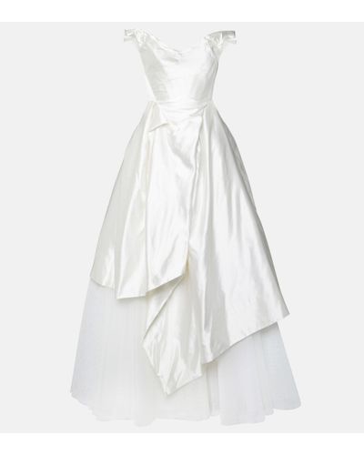 Vivienne Westwood Bridal Robe aus Seide - Weiß