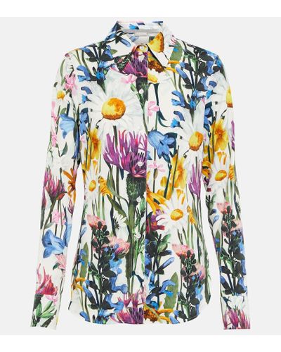 Stella McCartney Bedruckte Bluse - Blau