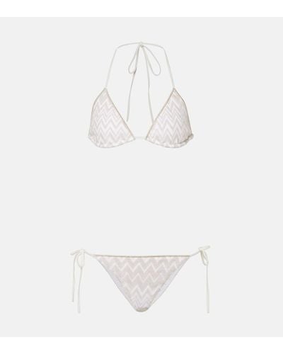 Missoni Bikini en zigzag - Blanco