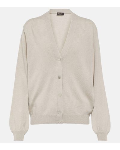 Loro Piana Ica Cashmere Silk Cardigan - White