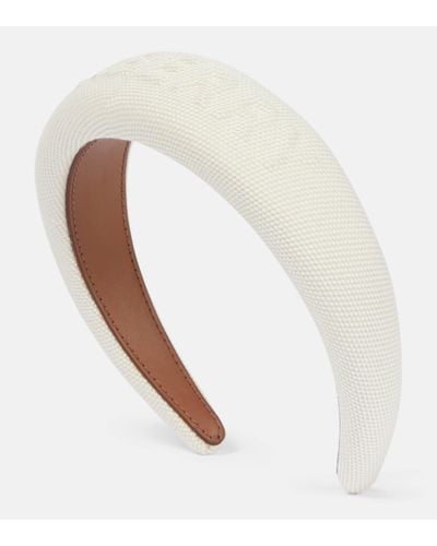 Burberry Canvas Headband - White