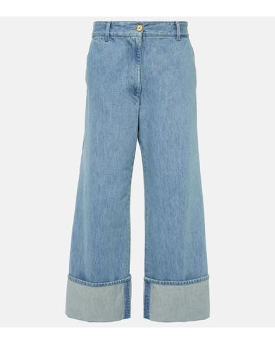 Patou Wide-Leg Jeans - Blau