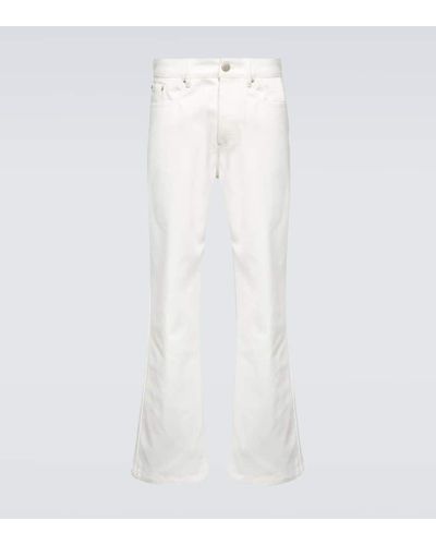 Ami Paris High-rise Straight Jeans - White