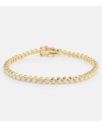 STONE AND STRAND Noble 10kt Gold Bracelet With Diamonds - Metallic