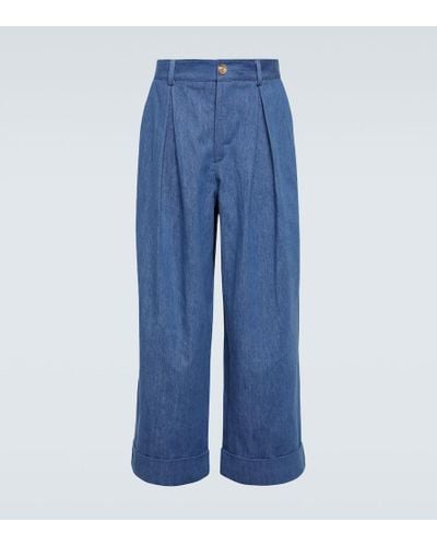 King & Tuckfield Pantaloni chino in cotone - Blu