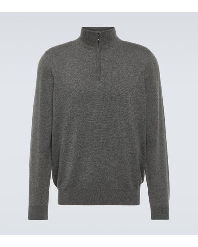 Loro Piana Cashmere Half-zip Jumper - Grey