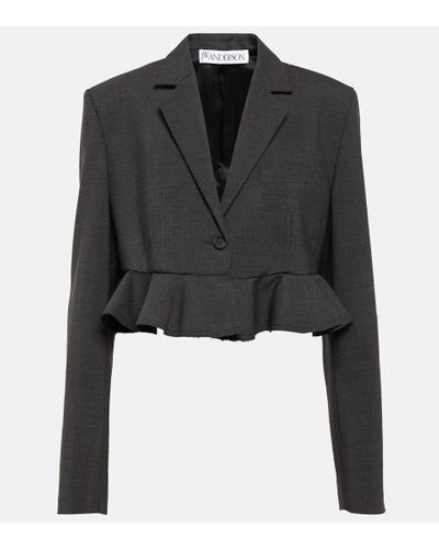 JW Anderson Blazer aus einem Wollgemisch - Schwarz