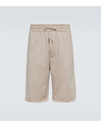 Saint Laurent Cotton Shorts - Natural