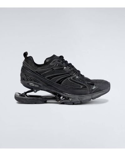 Balenciaga X-pander Panelled Shell And Mesh Trainers - Black