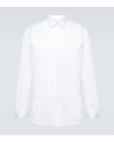 Brioni Cotton Oxford Shirt - White