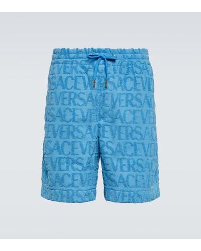 Versace Shorts aus Baumwolle - Blau