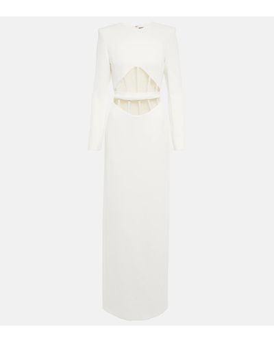 David Koma Robe longue - Blanc