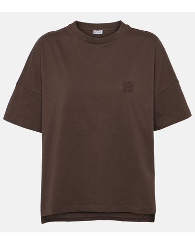Loewe T-shirt en coton - Marron