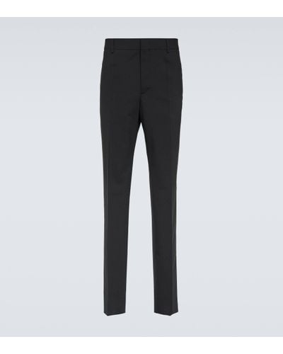 Valentino Wool-blend Trousers - Grey