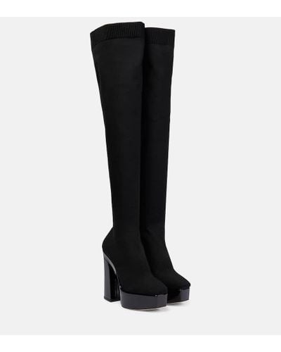 Jimmy Choo Giome Over-the-knee Boots 140 - Black