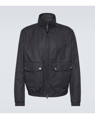 Canali Jacke aus einem Baumwollgemisch - Grau