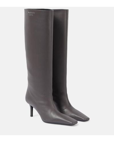 Acne Studios Leather Knee-high Boots - Gray