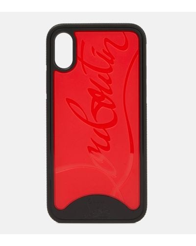 Christian Louboutin Loubiphone Embossed Pvc Iphone X And Xs Case - Red