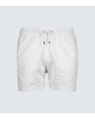 Frescobol Carioca Plain Swim Shorts - White