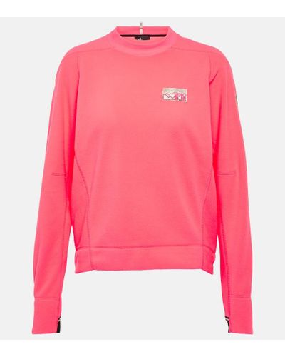 3 MONCLER GRENOBLE Sweatshirt aus Jersey - Pink