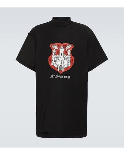 Balenciaga Camiseta Antwerp Inside-Out de algodon - Negro