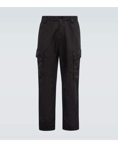 C.P. Company Pantalones cargo de algodon y lino - Negro