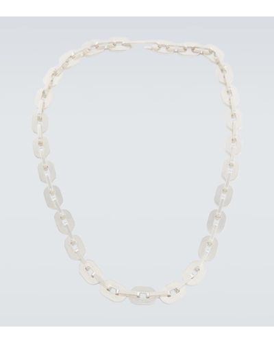 Jil Sander Chain Necklace - White