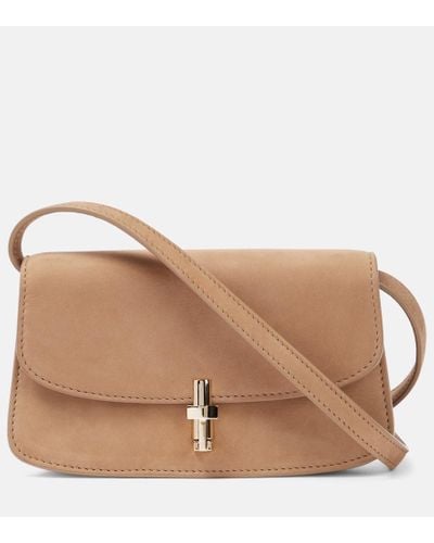 The Row E/w Sofia Leather Shoulder Bag - Brown