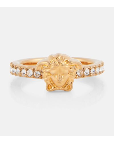 Versace La Medusa Crystal Ring - White