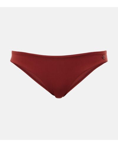 Loro Piana Marine Low-rise Bikini Bottoms - Red