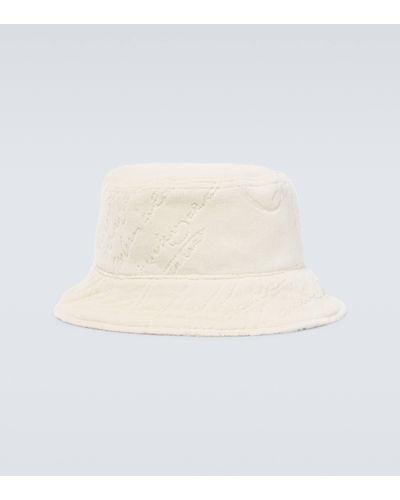 Berluti Scritto Cotton Bucket Hat - Natural