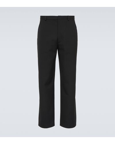Acne Studios Mid-rise Straight Trousers - Black