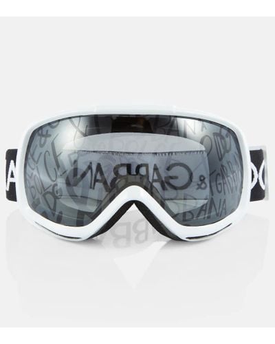 Dolce & Gabbana Logo-print Ski goggles - Metallic