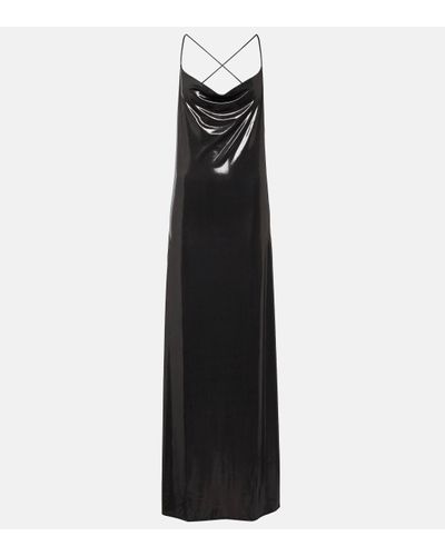 Saint Laurent Robe longue - Noir