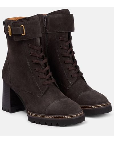 See By Chloé 'mallory' Heeled Ankle Boots - Black