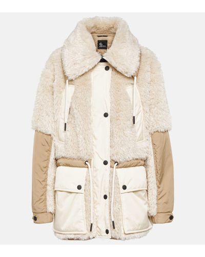 3 MONCLER GRENOBLE Lauzes Tech Field Down Jacket - Natural