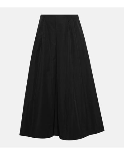 Max Mara Renoir Pleated Maxi Skirt - Black