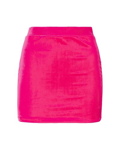 Vetements Minifalda de terciopelo - Rosa