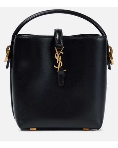 Le 37 leather bucket bag, Saint Laurent in 2023