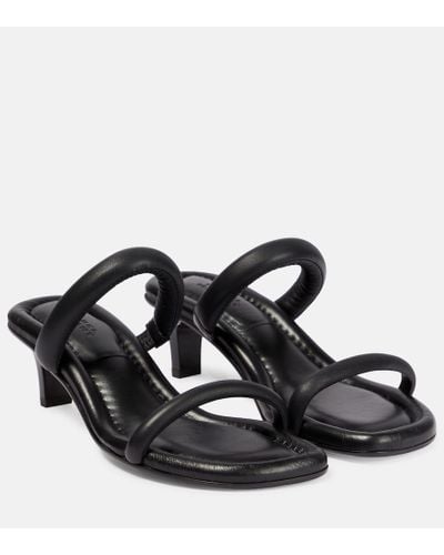 Isabel Marant Raree Leather Sandals - Black