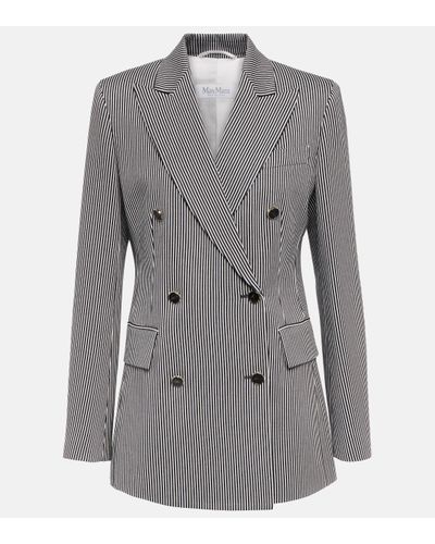 Max Mara Paste Striped Blazer - Grey