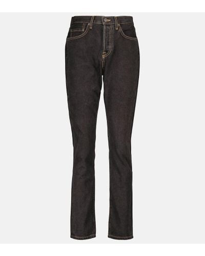 Wardrobe NYC Jeans slim a vita alta - Nero