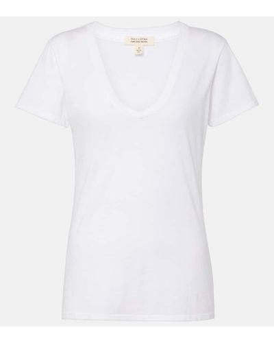 Nili Lotan T-Shirt Carol aus Baumwoll-Jersey - Weiß