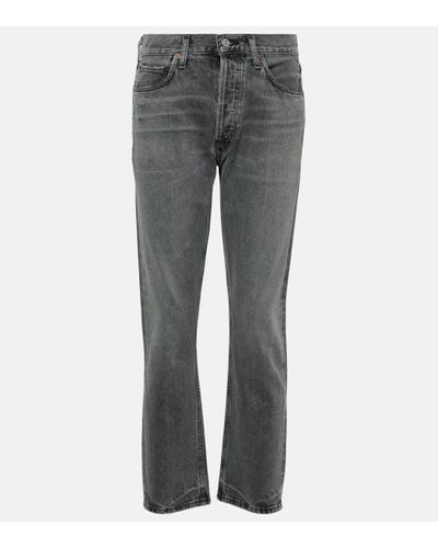 Citizens of Humanity Charlotte High-rise Straight Jeans - Grey