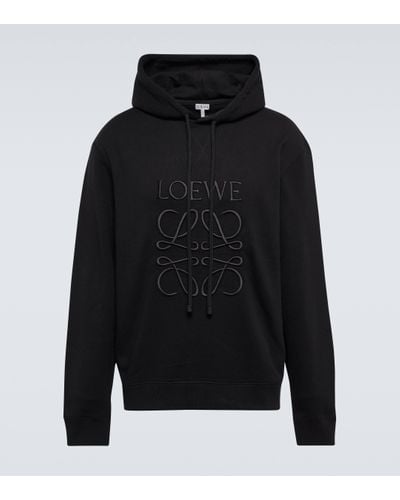 Loewe Sweat-shirt a capuche Anagram en coton - Noir