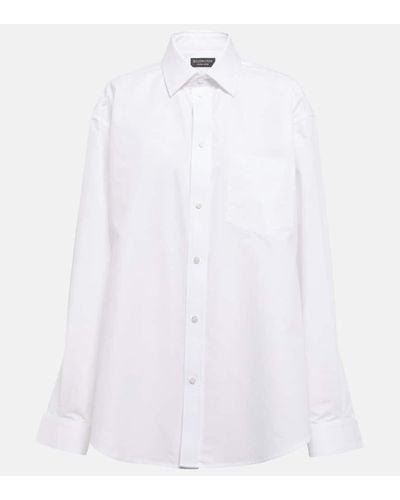 Balenciaga Camisa de algodon - Blanco