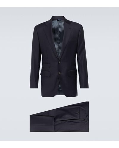 Thom Sweeney Weighhouse Wool Suit - Blue