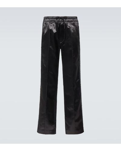 Tom Ford Pantalones de chandal rectos - Negro