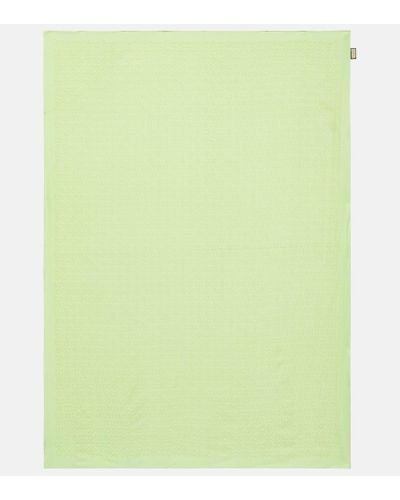 Gucci GG Silk And Cotton Scarf - Green